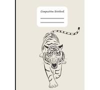 Composition Notebook for K-12 Schools with Tiger Mascot for students and teachers class notes: 8.5x11 College Ruled Notebook | 121 Pages | teacher ... elementary, middle school, and high school