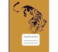 Composition Notebook for K-12 Schools with Tiger Mascot for students and teachers class notes: 8.5x11 College Ruled Notebook | 121 Pages | teacher ... elementary, middle school, and high school