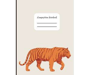 Composition Notebook for K-12 Schools with Tiger Mascot for students and teachers class notes: 8.5x11 College Ruled Notebook | 121 Pages | teacher ... elementary, middle school, and high school