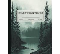 Composition Notebook for Students, College Ruled Paper, School Notes, Green Forest Journal, 110 Pages
