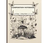 COMPOSITION NOTEBOOK FOR STUDENTS: College Ruled| School Notes| Journal| Vantage Butterfly Illustration| Gift for Student|