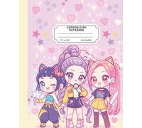 Composition Notebook for Teens Who Love KPop: Girly Kawaii K-Pop Music Lover for Hunter De-mons Inspired: Fanart Journal for Back to School, Kids, Teens College | Size 7.5 x 9.25 inches | 110 Pages