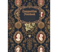 Composition Notebook: Golden Baroque: College Ruled | 120 Pages | 7.5x9.25 inches | Cozy Winter Design for School Notes, Journaling & Writing | Perfect Christmas Gift for Teens & Students