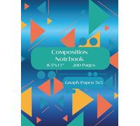 Composition Notebook, Graph Paper 5x5, 8.5" x 11", 200 Pages