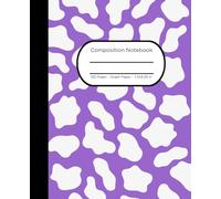 Composition Notebook: Graph Paper, 7.5 x in x 9.25 in, 120 Pages, Amethyst Simple Design