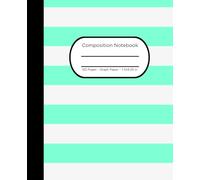 Composition Notebook: Graph Paper, 7.5 x in x 9.25 in, 120 Pages, Light Teal / Aquamarine Simple Design