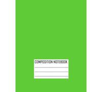 Composition Notebook:: Green Print ,Five Star Customizable Interactive Composition Book, College Ruled