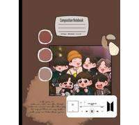 Composition Notebook: Korean Music, Wide Ruled, 7.5 x 9.25 inches, 100 Pages - Perfect for K-Pop Fans And Homework Notes ( Notebook )