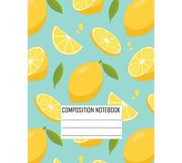 Composition Notebook:: Lemon Print ,Five Star Customizable Interactive Composition Book, College Ruled
