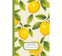 Composition Notebook: Lemons lemonade pattern - 101 wide ruled pages - for school and college