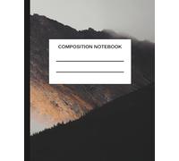 Composition Notebook: Misty Mountain Landscape Graph Paper Pages with Margins for Math, Notes, Schoolwork, Drawing, and Everyday Writing