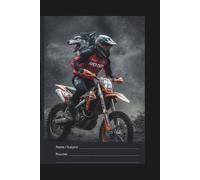 Composition Notebook: Motocross Dirt Bike: Graph Paper Notebook for Boys, 6x9 inch, 110 Pages. Cool School Supplies for Young Riders & Motocross Fans.