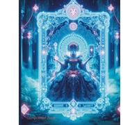 Composition Notebook: Neon Cyber Empress Tarot Card themed Notebook | College Ruled | Journal for planning, study | 7.5 x 9.25 in, 100 Pages