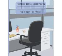 Composition Notebook: Notes That Could Have Been An Email 110 Wide Ruled Lined Pages, 7.5 x 9.25, Cute Cubicle Work Desk Theme