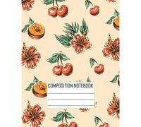 Composition Notebook:: Peach Print ,Five Star Customizable Interactive Composition Book, College Ruled