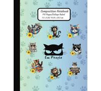 Composition Notebook: Purr-fectly Whimsical Feline, Notepad - Cats Series Vol: 11. College Ruled Writing Journal for School, College, Work, Students, Cat lovers, Adults & Teens