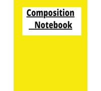 Composition notebook red, Wide ruled, for education, school: White pages, Math and Reading, Creative writing