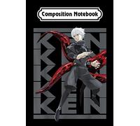 Composition Notebook: Retro Ghoul Tokyo Anime Kaneki Ken Manga Series Characters, Journal 6 x 9, 100 Page Blank Lined Paperback Journal/Notebook