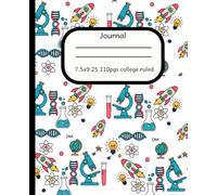 Composition Notebook: Science Lab Design (Hand-drawn) Journal| 110 page college ruled paper 7.5" x 9.25"