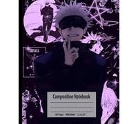 Composition Notebook: Six Eyes Power, Wide Ruled, 7.5 x 9.25 inches, 100 Pages For Teens, Students, Anime Lovers, and School Notes ( Notebook)