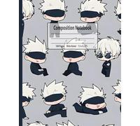 Composition Notebook: Six Eyes Power, Wide Ruled, 7.5 x 9.25 inches, 100 Pages For Teens, Students, Anime Lovers, and School Notes ( Notebook)