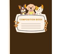 Composition notebook this kid loves dogs: Composition School Book For Girls Boys| 100 pages, 7.5 x 9.25 inches.