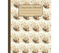 Composition Notebook: Vintage Easter Colorful Eggs Pattern, Beautiful Aesthetics Journal, College Ruled, Wide Lined, 7.5 × 9.25 inches, 120 Pages