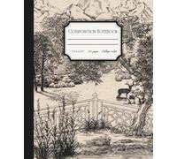 Composition Notebook: Vintage Home Illustrations | Landscape | Lined | Cream Paper | 110 Pages | For school, journaling, office, work and Creative writing | Daily Notes