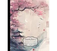 Composition Notebook: Vintage Japanese Landscape Watercolor Art Illustration, Writing Book Perfect for Students, Writers, and Everyday Journal Users