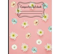 Composition Notebook: Vintage White Daisy Flowers | 7.5 x 9.25 inches | 110 College Ruled Pages