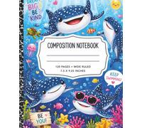 Composition notebook-whale sharks