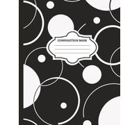 Composition Notebook: Wide Ruled, 108 Pages, 7.5 x 9.25 in | Stylish Modern Abstract Pattern Cover for Students and Teens