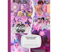 Composition Notebook Wide Ruled: Girls Band Sa Ja Boys K-Pop’s De-mons Hunter's Inspired Music Lover Collage Design, Journal for kids, Teens, Back to School, College