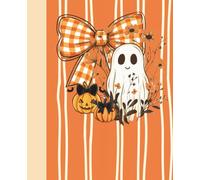 Composition Notebook Wide Ruled: Halloween, Ghost, Journal for gratitude, Students, Teachers, Writing, Back to School, College, University, Work, Office