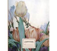 Composition notebook with beautiful tulips: Notebook for home notes and recipes, for school and work. College Ruled, 7.5 x 9.25 Inches, 110 pages