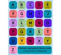 Composition Notebook with Phonetic Alphabet & Morse Code Reference