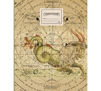 Composition notebook with the zodiac sign Capricorn: Notebook with lines for home notes and recipes, school and work. College Ruled, 7.5 x 9.25 Inches, 110 pages