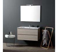 COMPOSITION SALLE DE BAIN 90CM SUSPENDUE AVEC TIROIRS LEONE ORME BERLIN