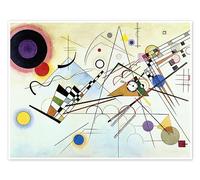 Composition VIII Poster de Wassily Kandinsky 80 x 60 cm Déco colorée Bauhaus Décoration murale