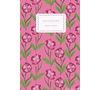 Composition, Wide Ruled Comp Book, Writing Journal Notebook with Lined Paper, Home School Supplies for College Students & K-12, 6x9 inches, 100 Sheets, Pink Poppy Design