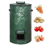 Compost Bin Bag - Conteneur de déchets de patio pliable, sac de feuille de jardin pliable | Support de coupe de pelouse en plein air, sac à gravats portable, sac de nettoyage réutilisable