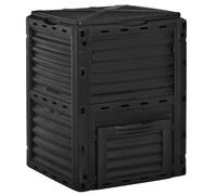 Composte de jardin extrieur Bin 80 gallons extrieurs de grande capacit Complexe rapide Crer un sol fertile Bote aratisme Easy Assembly Blac