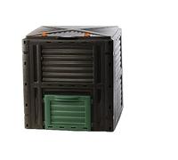 Composteur 2friends, composteur Rapide en Plastique Robuste, avec Couvercle à charnière, 450 litres (H81 x L80 x P80 cm), thermocomposteur pour composter Les déchets de Jardin et de Cuisine, 100% pl