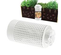 Composteur à - Poubelle à compost en maille régulatrice de l'humidité - Avec couvercle - Panier à à creuser dans le sol - Pour déchets de jardin, agriculture urbaine, jardinage, déchets de