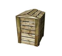 Composteur avec trappes - CABANE - 80 x 60 x 60 cm - 210L -