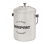 Linxor - Composteur de cuisine 5L rond en inox - Plusieurs coloris