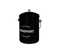 Linxor - Composteur, bac, Poubelle à Compost de Cuisine 5L Rond en INOX - Plusieurs Coloris
