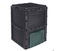 Composteur, bac, poubelle à compost de jardin - 300 L - Noir et Vert - Linxor