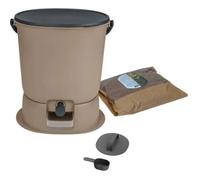 Skaza Composteur Bokashi Essential 15,3L +1Kg Brain+Base-Capuccino