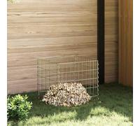 Composteur carré 50 x 50 x 50 cm en fer, composteur de jardin pour déchets organiques, construction robuste, design peu encombrant, compostage efficace